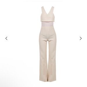 Patrizia Pepe Jumpsuit Beige Sz 42